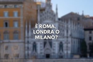 Due luoghi segreti di Roma ricordano Milano e Londra